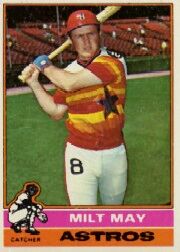 1976 Topps Baseball Cards      532     Milt May